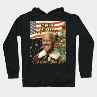 Vintage Christmas Santa Biden Hoodie